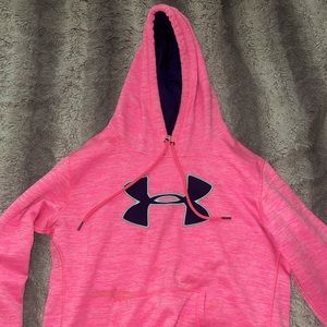 Hot pink under armor hoodie